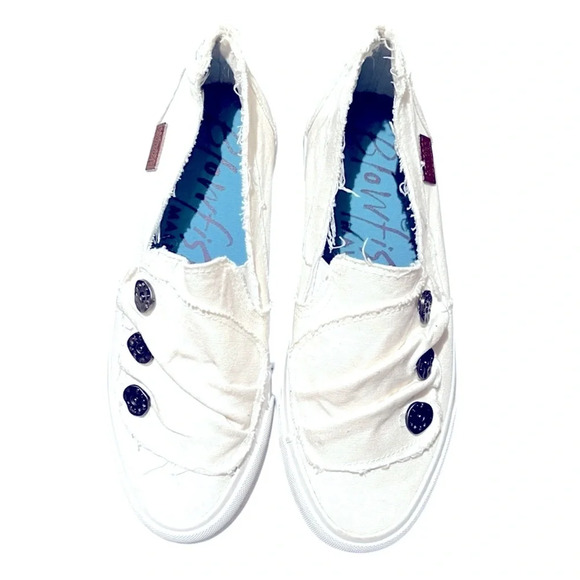 BLOWFISH MALIBU  VALA SNEAKERS SZ 7 White Slip Ons - Picture 2 of 4